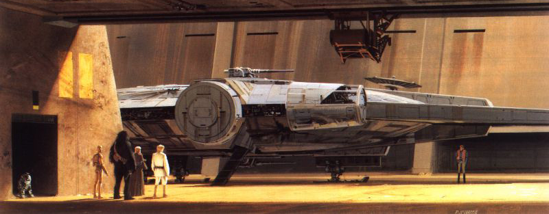 On Tatooine, the Melinium Falcon was parked in Docking Bay 94 of Mos Eisley's space port.